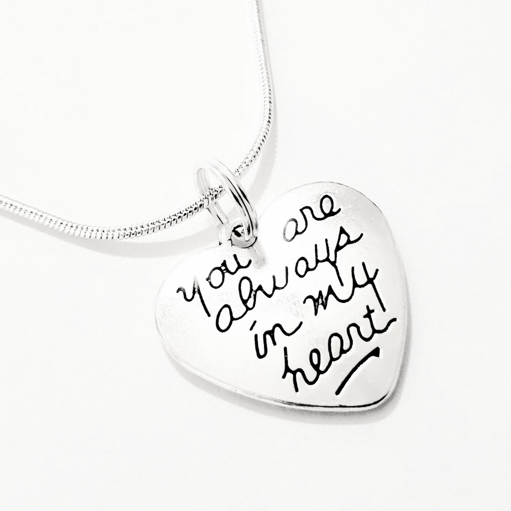 SILVER HEART PENDANT CHOKER 925 NECKLACE